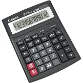 Canon WS-1210T - bordsmodell - 12 cifre - solpanel och batteri - sort