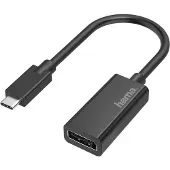 Hama USB 2.0 Adapter [1x DisplayPort hona - 1x USB-C hane] Slimline