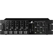Monacor PA-4040 ELA-förstärkare 40 W 4 kanaler 4 zoner