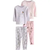 Next Pyjamas brun / petrol / pastelllila / rosa