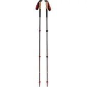 Black Diamond trekkingstavar Pursuit S/M, träningsutrustning (grå/röd, 1 par, 100–125 cm)