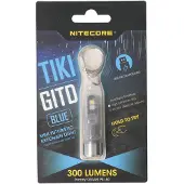 Nitecore TIKI GITD, Nyckelringsficklampa, Grå, Polykarbonat, Rostfritt stål, Knappar, 1 m, IP66