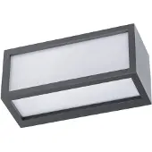 G&L Vägglampa utomhus 400157, Svart, Aluminium / grå / zink, Utomhusvägglampa