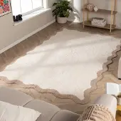 FRAAI Tvättbar matta | Hazy beige/gräddvit hos Volero | 80x150cm | Bomull | Med kant | Rektangulär | Låg lugg