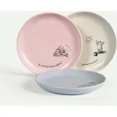Fyrklövern Nalle Puh assiett 20 cm 3-pack