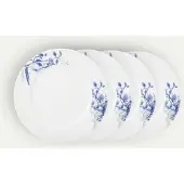 Fyrklövern Nordic Blue tallrik 26 cm 4-pack, Vit Mattallrik