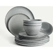 Fyrklövern Pepper tallriksset 12 delar, 4 pers Servis Tallrikar set