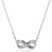 Swarovski Hyperbola Infinity Symbol Hänge Kubisk Zirkonia Rodiumpläterad Imitationskristall Halsband Damhalsband Silver 5687265 Box (Random Color)