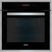 Edesa EOE-7050 BK - Ugn - inbyggd - fördjupning - bredd: 56 cm - djup: 55 cm - höjd: 59 cm - med självrengöring - Klass A - svart/rostfritt