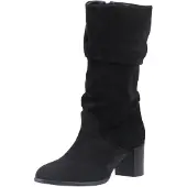 Hush puppies Cosima Mocka Dam Svarta Mockakängor med Klack Knähöga