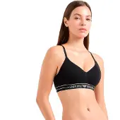 Emporio Armani Bh EVERYDAY COTTON PADDED SOFT COUTOUR BRA kvinnor - Svart - EU S