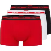 HUGO för män. 50492375 3-pack Trilling Planet röd, vit, marinblå, vit, marinblå (M), Hemkläder, Bomull, Brons, Marino