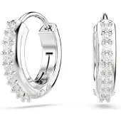 Swarovski Örhängen 'Matrix' silver / transparent