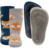 Ewers Sockor greige / mörkorange / svart / vit