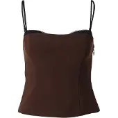 Abercrombie & Fitch Topp mörkbrun / svart
