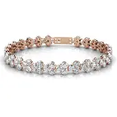 MYC Paris Princess Armband - Rose Gold och Crystal