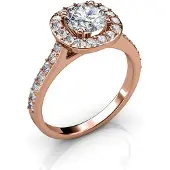 MYC Paris Cushy Ring - roséguld och kristall