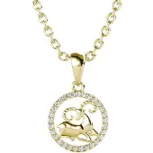 MYC Paris Aries Zodiac Hängen - Guld och Kristall