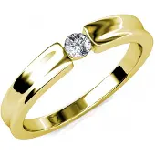 MYC Paris Simplicity Ring - Guld och kristall