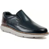 POD Fowler Läder Herr Navy Loafers