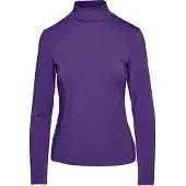 Conquista Lilac Turtle Neck Top i hållbart tyg