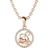 MYC Paris Aries Zodiac Hängen - Rose Gold och Crystal