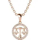 MYC Paris Libra Zodiac Hängen - Rose Gold och Crystal