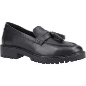 Hush puppies Abigail Senior Flickors Svarta Mockasiner I Läder
