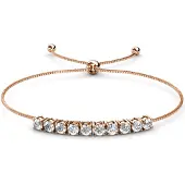MYC Paris Crystal Mia Armband - Rose Gold och Crystal