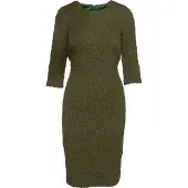 Conquista Khaki Jacquardklänning från Fashion