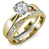 MYC Paris Prestige Ring - Guld och kristall