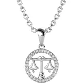 MYC Paris Libra Zodiac Hängen - Silver och Kristall