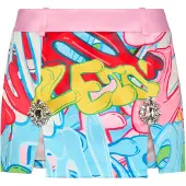 Philipp Plein Minikjol Bombning Graffiti