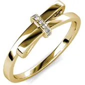 MYC Paris Luminous Bow Ring - guld och kristall