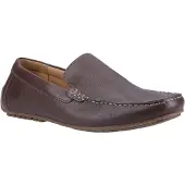 Hush puppies Ralph Leather Bruna båtskor för män