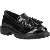 Hush puppies Abigail Patent Senior Flickors Svarta Mockasiner I Läder