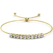 MYC Paris Kristall Mia Armband - Guld och Kristall