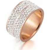 MYC Paris Bague Elodie - Or Rosé et Cristal