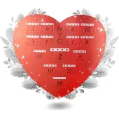 MYC Paris Surprise Heart Adventskalender - 14 juveler - Silver och Kristall
