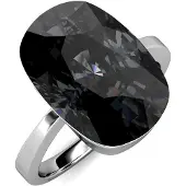 MYC Paris Klassisk ring - silver och svart
