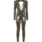 Philipp Plein Lamé Jerseyjumpsuit