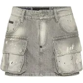 Philipp Plein Minikjol med denimcargo