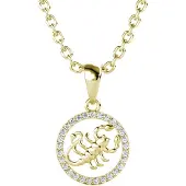 MYC Paris Scorpio Zodiac Hängen - Guld och Kristall