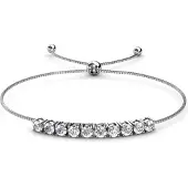 MYC Paris Crystal Mia Armband - Silver och Crystal