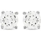Luxenter basic-örhängen i 925 sterlingsilver och glänsande rodiumpläterad zirkonia