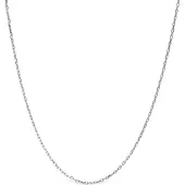 Luxenter -kedja i 925 sterling silver med rodiumpläterad yta