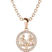 MYC Paris Gemini Zodiac Hängen - Rose Gold och Crystal