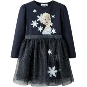 Name it Klänning 'NMFOsimi Frozen' marinblå / silver / vit