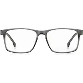BOSS Grey-acetate optical frames with temple stripe