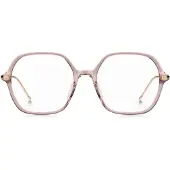 BOSS Pink-acetate optical frames with temple stripe